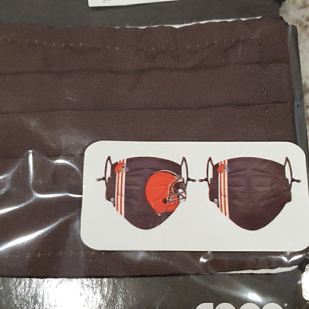 NFL Browns Face Mask 2 pack NWT - Picture 2 of 8